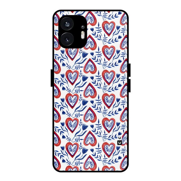 Wrapping Hearts Pattern Metal Back Case for Nothing Phone 2