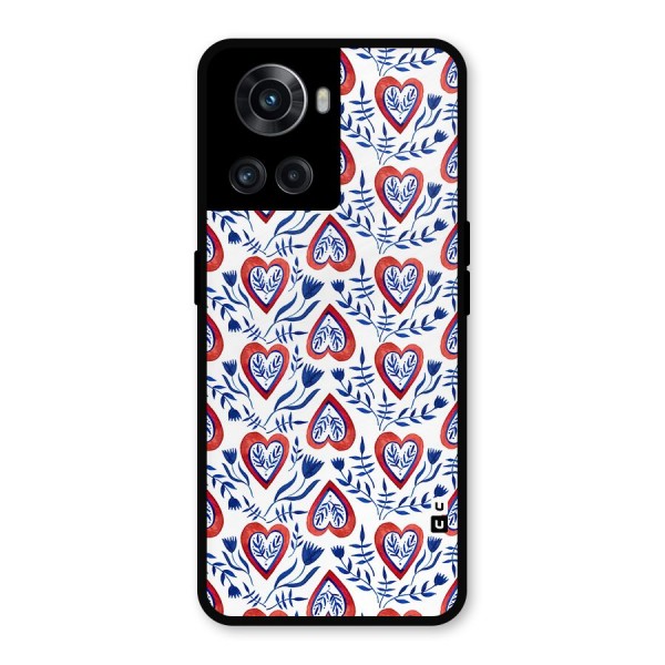 Wrapping Hearts Pattern Metal Back Case for OnePlus 10R
