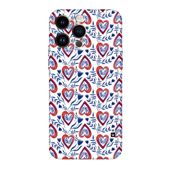 Wrapping Hearts Pattern Original Polycarbonate Back Case for iPhone 14 Pro Max