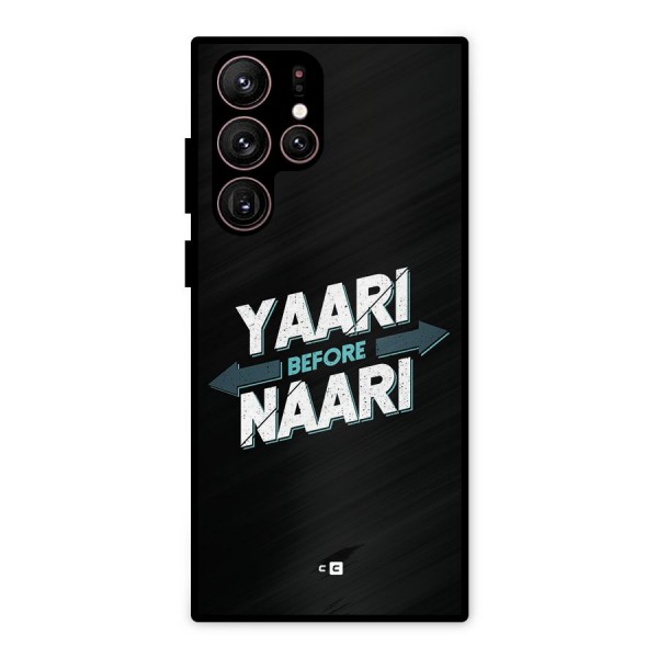Yaari Naari Metal Back Case for Galaxy S22 Ultra 5G