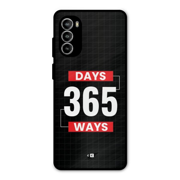 Year Ways Metal Back Case for Moto G52