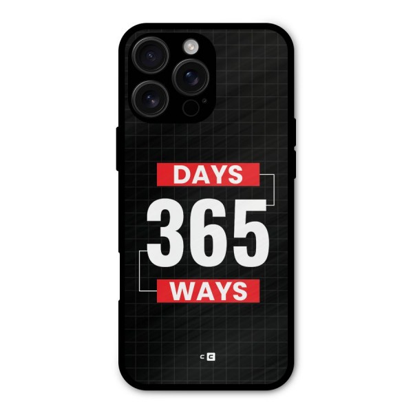 Year Ways Metal Back Case for iPhone 16 Pro Max