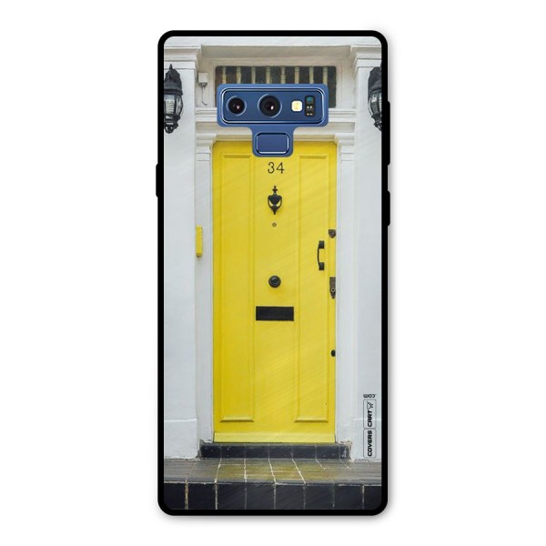Yellow Door Metal Back Case for Galaxy Note 9
