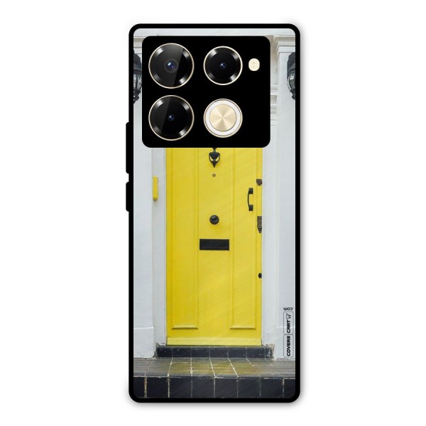 Yellow Door Metal Back Case for Infinix Note 40 Pro Plus