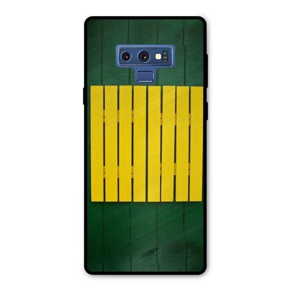 Yellow Fence Metal Back Case for Galaxy Note 9