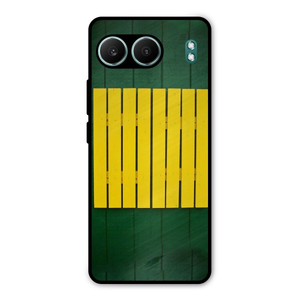 Yellow Fence Metal Back Case for OnePlus Nord 4