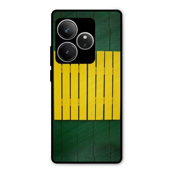 Yellow Fence Metal Back Case for Realme GT 6