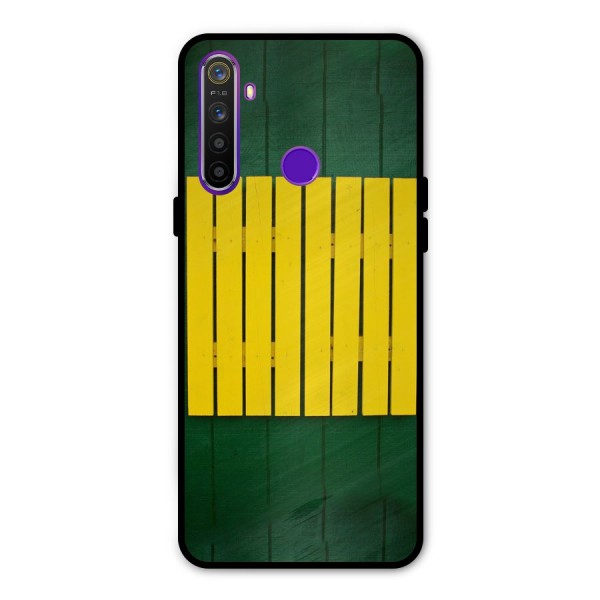 Yellow Fence Metal Back Case for Realme Narzo 10