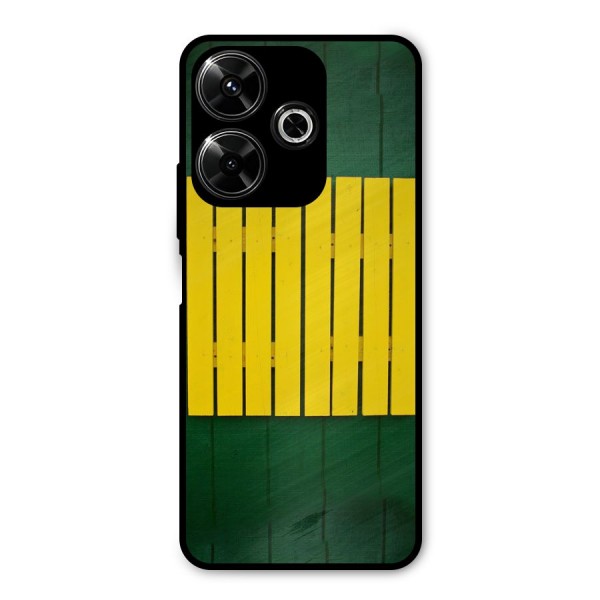 Yellow Fence Metal Back Case for Redmi 13 5G