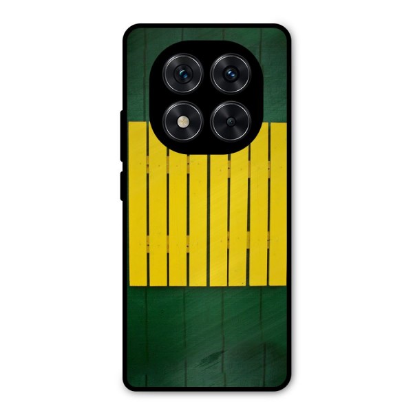 Yellow Fence Metal Back Case for Redmi Note 14 Pro 5G