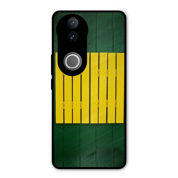 Yellow Fence Metal Back Case for Vivo V50e