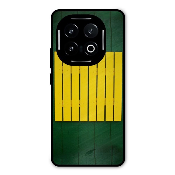 Yellow Fence Metal Back Case for iQOO 13
