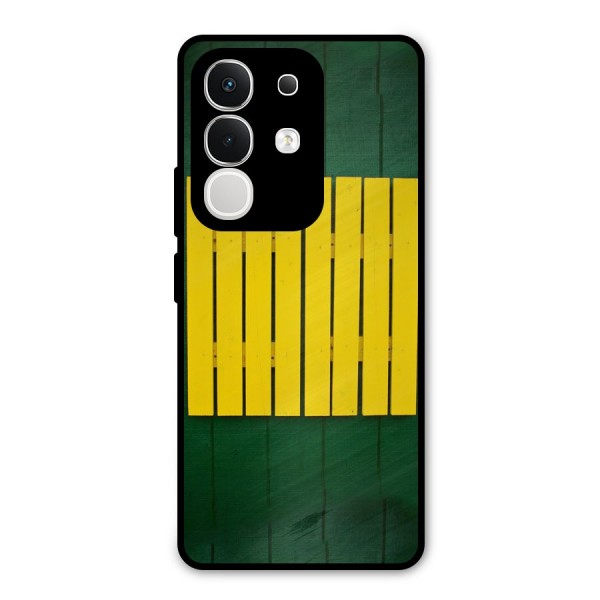 Yellow Fence Metal Back Case for iQOO Z10x