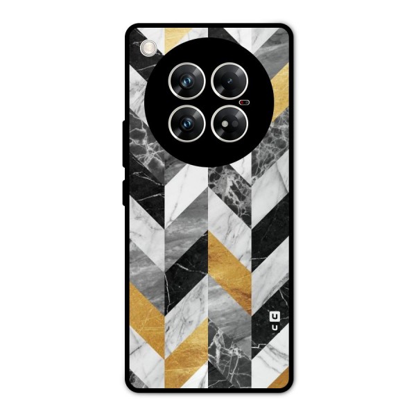 Yellow Grey Marble Metal Back Case for Infinix Zero 40 5G