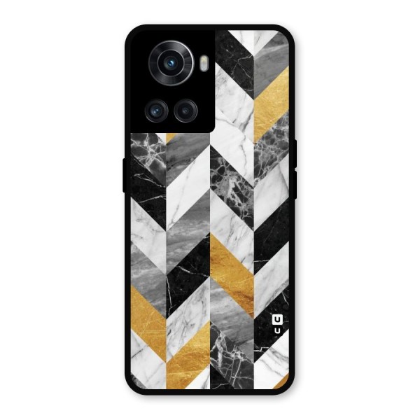 Yellow Grey Marble Metal Back Case for OnePlus 10R