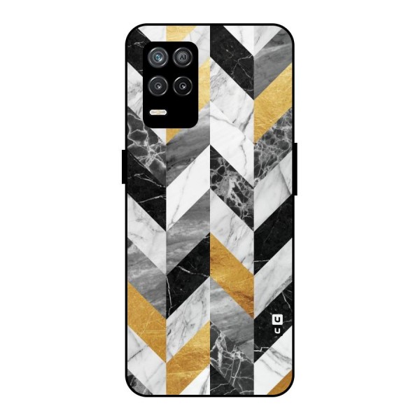 Yellow Grey Marble Metal Back Case for Realme 9 5G