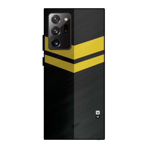 Yellow Lines Metal Back Case for Galaxy Note 20 Ultra