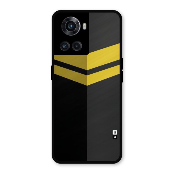 Yellow Lines Metal Back Case for OnePlus 10R