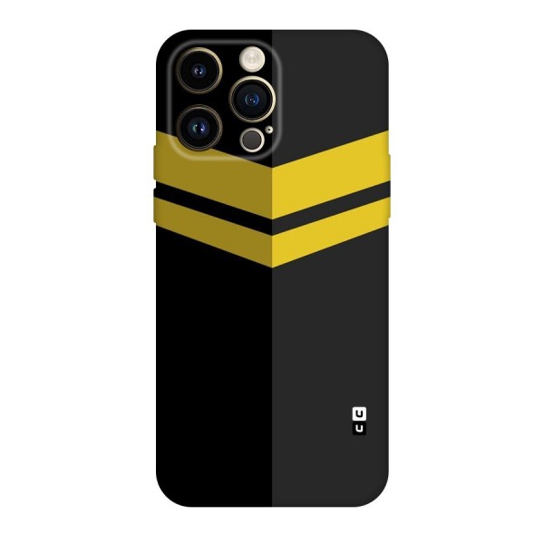 Yellow Lines Original Polycarbonate Back Case for iPhone 14 Pro Max