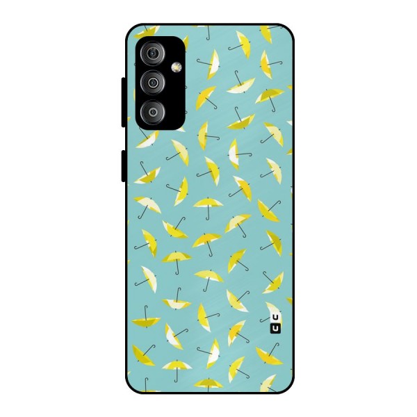 Yellow Umbrella Pattern Metal Back Case for Galaxy F23