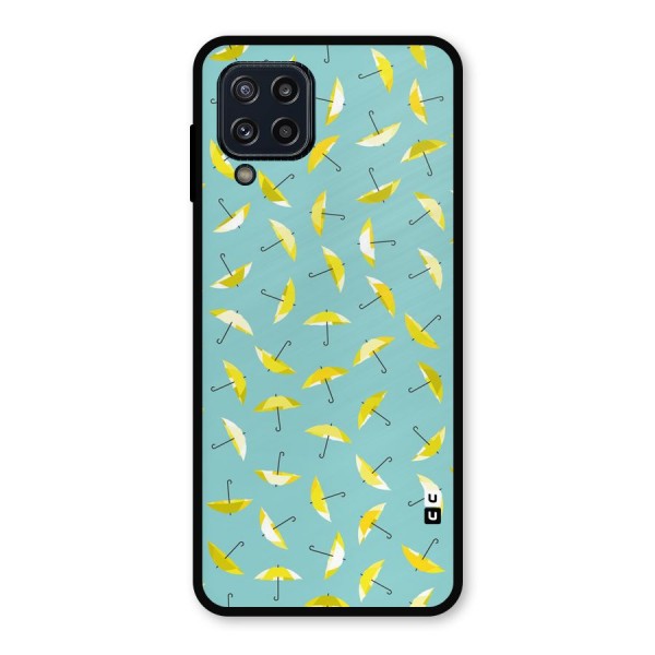 Yellow Umbrella Pattern Metal Back Case for Galaxy M32