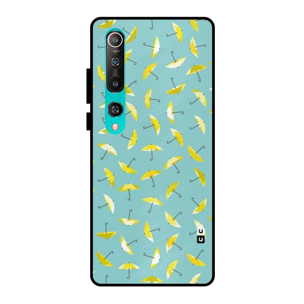 Yellow Umbrella Pattern Metal Back Case for Mi 10