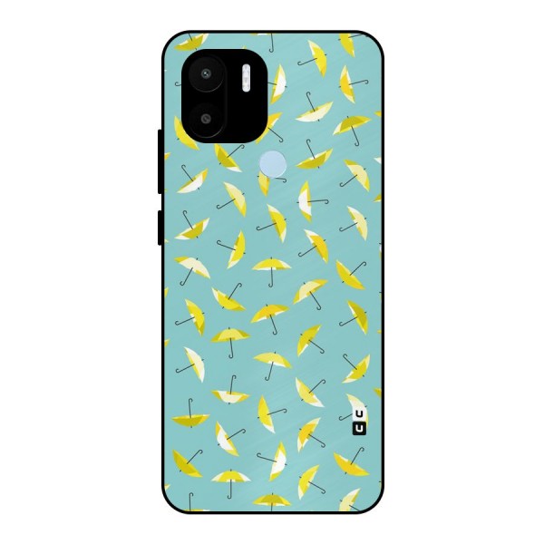Yellow Umbrella Pattern Metal Back Case for Redmi A1+