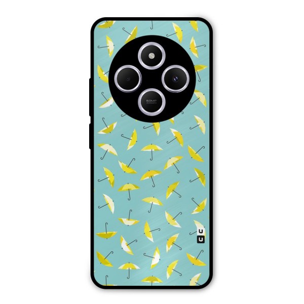 Yellow Umbrella Pattern Metal Back Case for Redmi A4