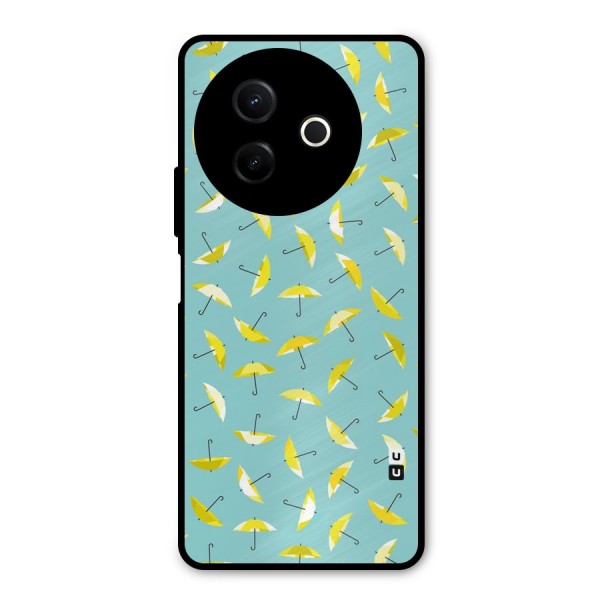 Yellow Umbrella Pattern Metal Back Case for Vivo Y39