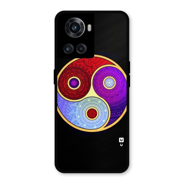 Yin Yang Mandala Design Metal Back Case for OnePlus 10R