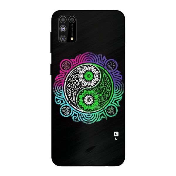 Yin and Yang Colorful Mandala Metal Back Case for Galaxy F41