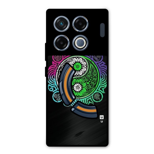 Yin and Yang Colorful Mandala Metal Back Case for Infinix GT 20 Pro