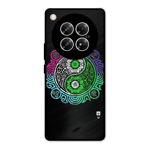 Yin and Yang Colorful Mandala Metal Back Case for Infinix Zero 40 5G