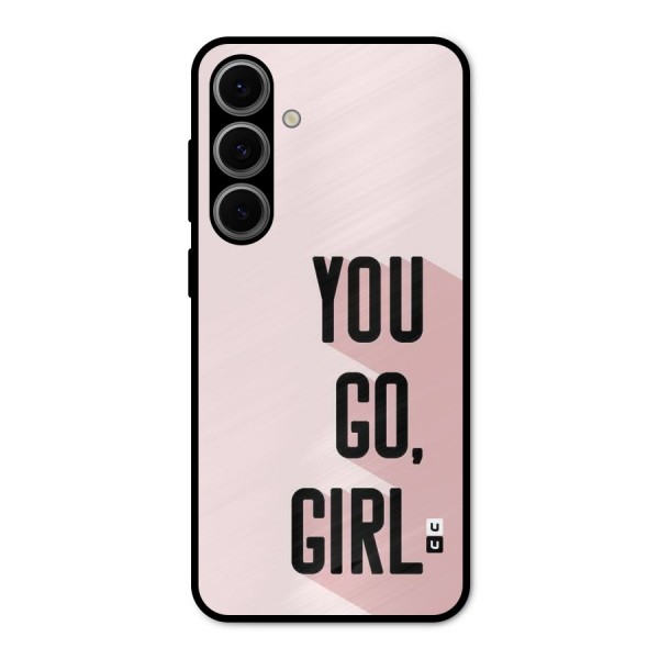 You Go Girl Shadow Metal Back Case for Galaxy S24 FE