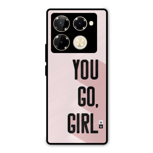 You Go Girl Shadow Metal Back Case for Infinix Note 40 Pro Plus