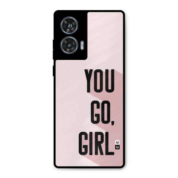You Go Girl Shadow Metal Back Case for Motorola G96