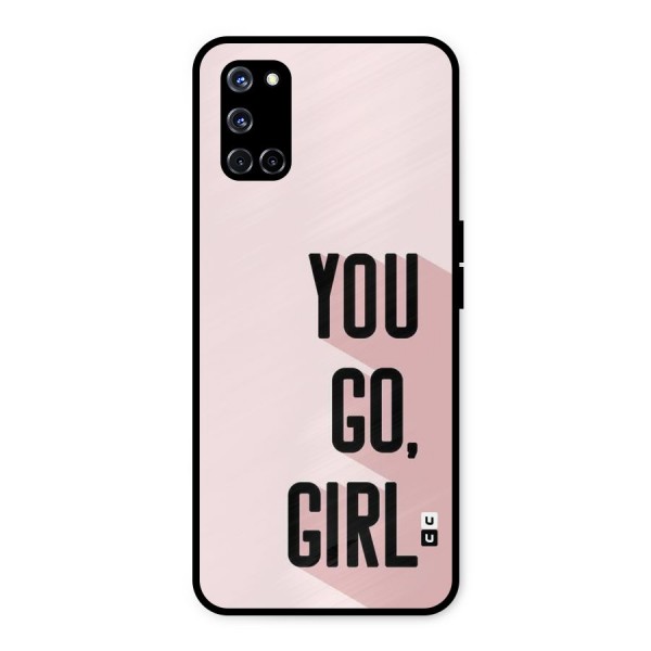 You Go Girl Shadow Metal Back Case for Oppo A52