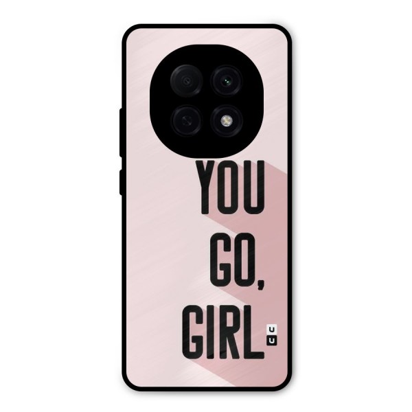 You Go Girl Shadow Metal Back Case for Oppo F29 Pro