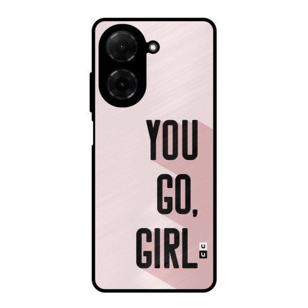 You Go Girl Shadow Metal Back Case for Redmi A5 4G