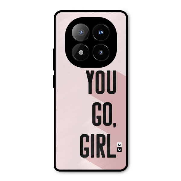 You Go Girl Shadow Metal Back Case for Redmi Note 14 Pro Plus 5G