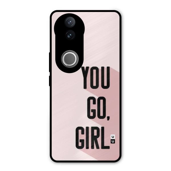 You Go Girl Shadow Metal Back Case for Vivo V50e