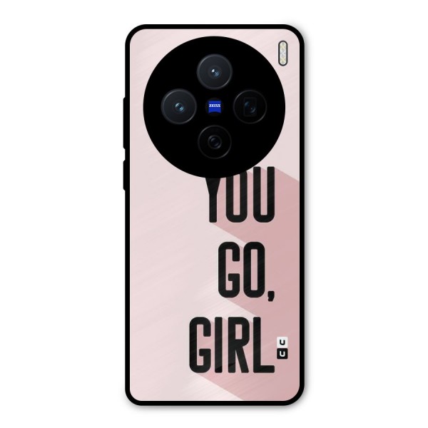 You Go Girl Shadow Metal Back Case for Vivo X200