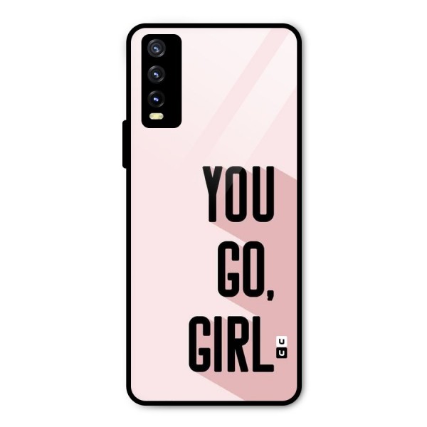 You Go Girl Shadow Metal Back Case for Vivo Y20i