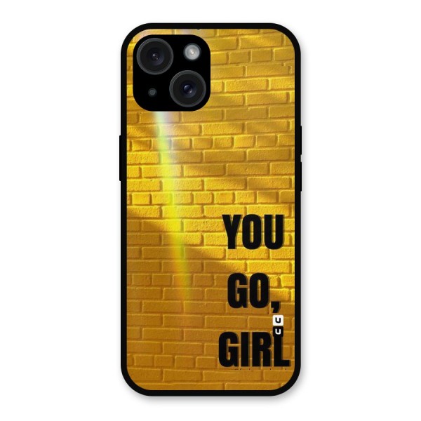 You Go Girl Wall Metal Back Case for iPhone 15