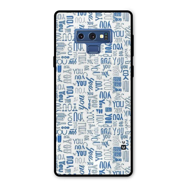 You Pattern Metal Back Case for Galaxy Note 9