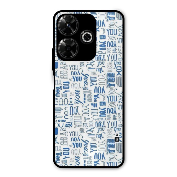 You Pattern Metal Back Case for Poco M6 Plus