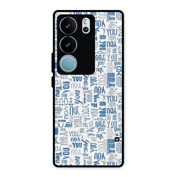 You Pattern Metal Back Case for Vivo V29
