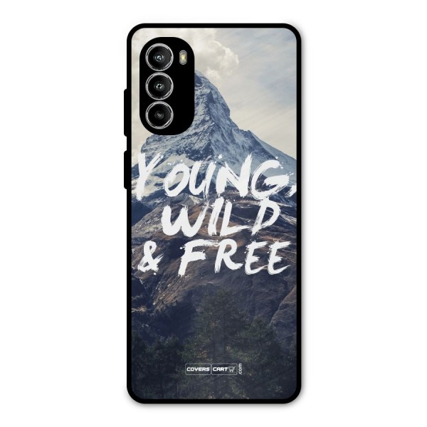 Young Wild and Free Metal Back Case for Moto G52