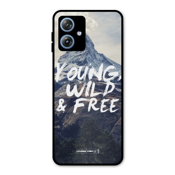 Young Wild and Free Metal Back Case for Moto G54