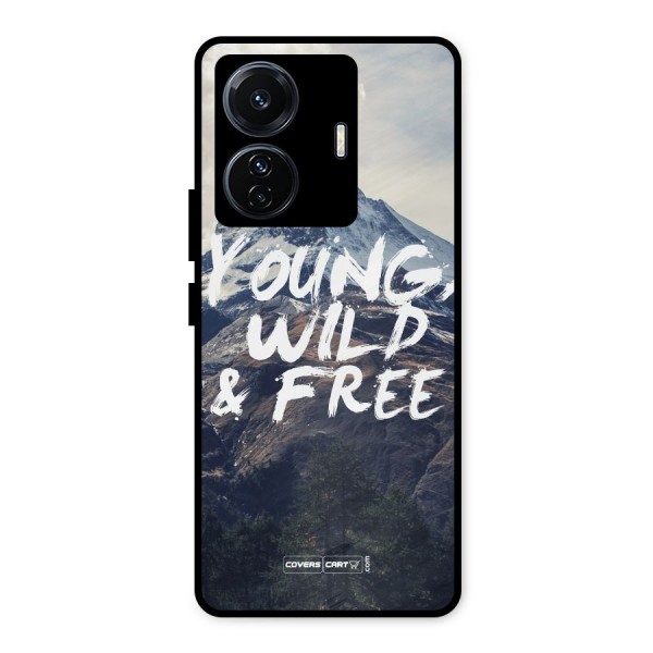 Young Wild and Free Metal Back Case for iQOO Z6